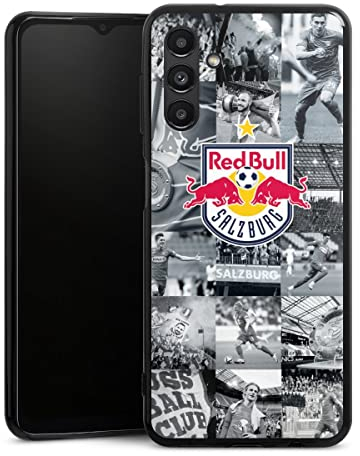 DeinDesign Slim Case extra dünn kompatibel mit Samsung Galaxy A13 5G Silikon Handyhülle schwarz Hülle FC Red Bull Salzburg Red Bull Salzburg
