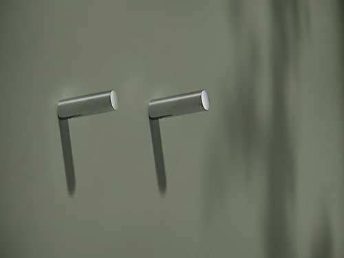 Keuco Handtuchhaken Set 2 Stück, hochglanz-chrom, aus Metall, für Badezimmer und Gäste-WC, moderner Wand-Haken für Handtücher und Bademäntel, Reva