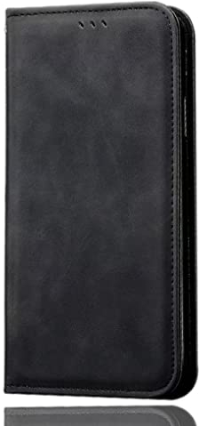 SEAHAI Hülle für Motorola Moto G84 5G Handyhülle, Premium PU Flip Brieftasche Schutzhülle mit Ständer/Kartenfach/Magnetisch Stoßfeste Lederhülle Ultra-dünn Klapphülle - Schwarz