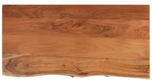 vidaXL Piano Bagno 120x60x2,5 cm Rettangolare Legno Massello di Acacia, Piano d'appoggio per Bagno, ripiano per Bagno, Piano per Bagno in Legno