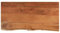 vidaXL Waschtischplatte, Rechteckig Arbeitsplatte mit Naturkante, Waschtischkonsole Tischplatte für Badezimmer, Holzplatte Platte Badmöbel, 120x60x2,5cm Massivholz Akazie