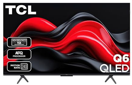 TCL 50-Inch Q65 QLED 4K UHD Smart TV with Google TV (50Q651G, 2024 Model) Dolby Vision, Dolby Atmos, HDR Pro+, Game Accelerator Enhanced Gaming, Voice Remote, Works with Alexa, Streaming Television