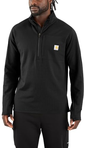 Carhartt Herren Force Relaxed Fit Mock Neck Half-Zip T-Shirt Force Relaxed Fit Mock Neck Half Zip T-Shirt (1er Pack)