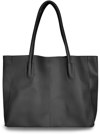 FuninCrea Handtaschen Damen Groß Shopper Tasche Damen Leder Tote Bag Damen Wasserdicht Schultertasche Damen Gross Damen Handtasche Umhängetasche Damen für Arbeit Einkaufen Reisen