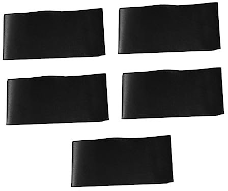 SOIMISS Zarte Selbstgemacht Schärpe 5 Stück Schwarz aus Satin