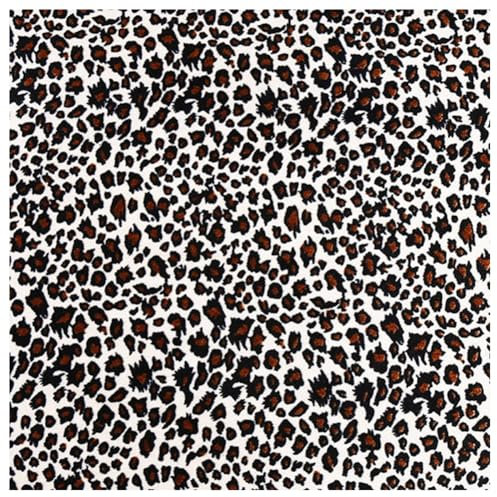 BrightGlow Animal Print Dekostoff Stoff Mode Tiger Zebra Leopard Muste Stoff Meterware Handwerken Nähen Stoff DIY Tierdruck Stoff Stoffbündel mit Safari-Thema für Kleidungsdekoration 17# 500x150cm