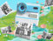 Euakee Appareil Photo Instantané, 2.4 Écran Appareil Photo Enfant avec Papier d'impression et Carte 32GB, Kidizoom Printcam, Mode Selfie, Cadeau Jouet pour Enfant Garçons Filles de 3-12 Ans (Bleu)