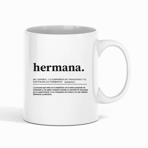 Taza Frase Definición Hermana Regalo Familia Taza de Cerámica regalos originales (hermana)