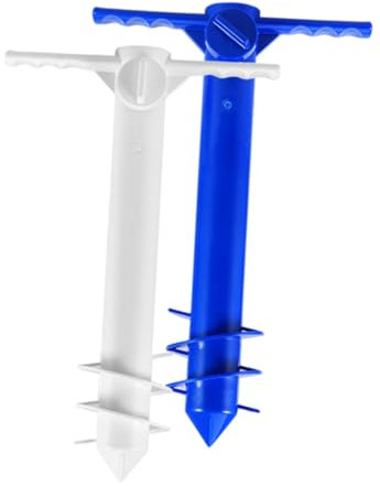 SUPVOX 2pièces Ancre De Sable pour Parapluie De Camping Porte-Parapluie Pratique Et Portable pour Plage Et Jardin Système Amovible Et Robuste
