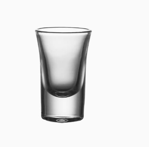 Oungy Lot de 24 verres à liqueur, hauts en verre, 60 ml, verres à tequila 6 cl, verres à shot ronds, verres à vodka, verres à liqueur, verres à liqueur, vodka, whisky, brandy