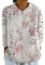 Women's Linen Tops UK Crop Elegant Spring Tshirts My Orders Womens Essentials Top Summer Casual Tee Tshirt Ladies 2024 Floral Print Daily Tees Tunic Blouses (01-C-Pink, S)