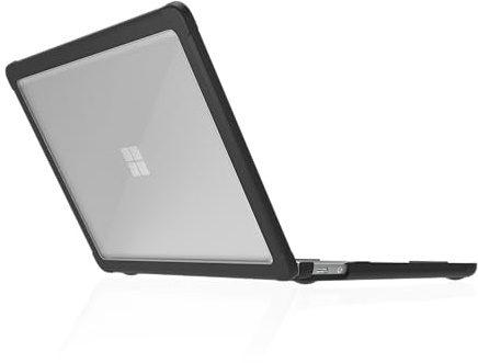 STM DUX Schutzhülle für Microsoft Surface Laptop 13 Zoll (1. Edition) – robuste, schlanke Schutzhülle mit transparenter Rückseite, rutschfesten Füßen, Kühlung mit offenem Scharnier, TPU-Clip-on-Design