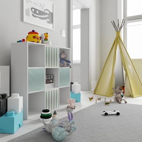 Compact Cube 9 Compartment Storage Unit White (04717)