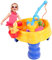 Grtheenumb Table de Jeu à Eau, 13 pc/Table à Eau réglée, Sable Portable Amovible Comprend la Canne pêche et Les Jouets, pour Les Filles garçons