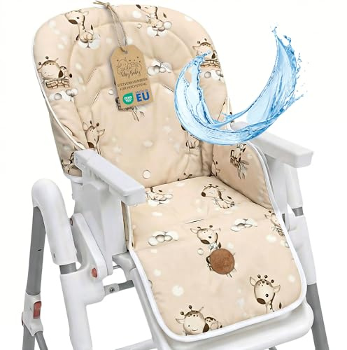 Sitzverkleinerer für hochstuhl baby sitzkissen stuhl - kinder sitzauflage für ikea peg perego kinderhochstuhl chair cover für kinderstuhl babystuhl und hochstühle zertifikat oeko-tex giraffen