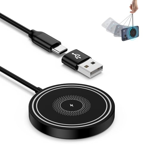 Magnetisches Induktive Ladestation, Wireless Charger für Magsafe Ladegerät | Kabelloses Ladegerät für Google Pixel 11 10 Pro XL 9 9a 8 8a 7, Samsung Galaxy S26 Ultra S25 S24 iPhone 17 Pro 16 15 14 13 12