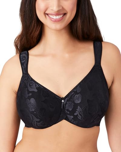 Wacoal Womens Awareness Full Figure Underwire Bra, Black, 38D