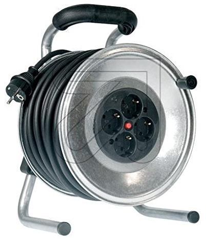 HEDI K1S50GT Kabeltrommel, 50 m H05RRF3G1,5 4003644007790