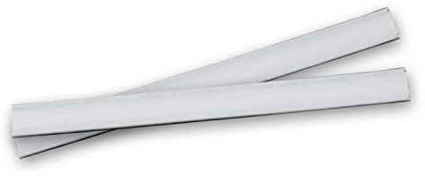 Verschlussclips, 100 Stück, extralang, aus Papier Farbe Weiss mit Doppeldraht, Verschluss-Clips, Tütenverschluss, ideal für Cellophanbeutel
