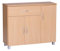 Wohnling Sideboard SETE Buche mit 1 Schublade & 3 Türen 90 x 75 x 30 cm, Design Kommode aus Holz, Anrichte Flur-Schrank mit Griffen