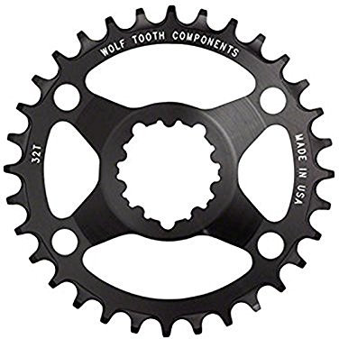 Wolf Tooth Components 30t Drop-Stop Kettenblatt f/SRAM GXP/BB30 lange Spindel, schwarz