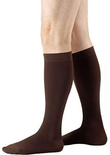 Juzo Adventure AD CCL2 Kompressionsstrümpfe mit Noppenhaftrand I kakao