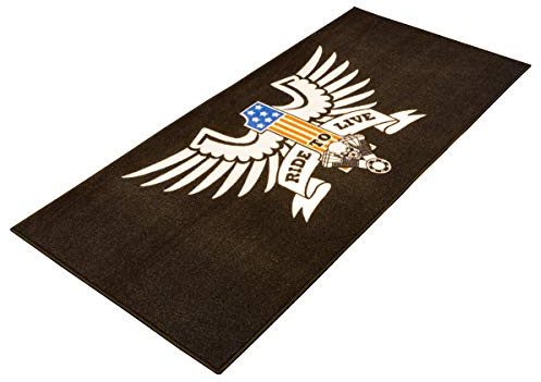 BIKETEK Series 3 American Eagle Ride to Live Garage Mat 190 x 80cm