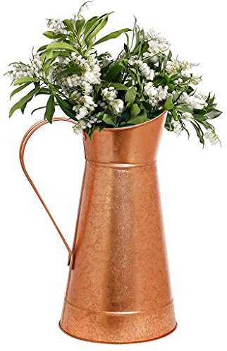 Copper Finish Pitcher Jug Vase Flower Display Jug Dining Table Décor Home Gift Idea