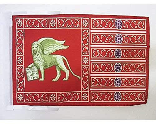 AZ FLAG Bandiera Venezia 45x30cm - BANDIERINA Città di Venezia 30 x 45 cm cordicelle