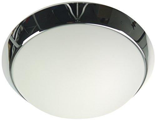 Niermann Standby 58001 A++ to E, Deckenleuchte - Dekorring Chrom, 50 cm, Opal matt, 50 x 50 x 13 cm