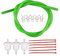 GOOFIT Filtri Carburante Tubo Benzina Moto 4mm Universale per Pit Bike Scooter Ciclomotore ATV Cafe Racer Go Kart Verde