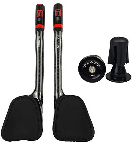 PLATT Fahrradlenker 31,8 Carbonlenker Renn/Triathlonlenker Aerobar Lenkeraufsatz Tri Bar, 3K Glossy