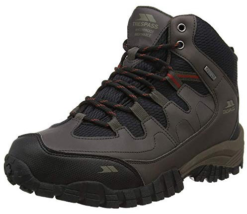 Trespass Men's Finley Trekking & Hiking Boots, Black Blk, 12.5 UK
