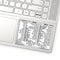 SYNERLOGIC Word/Excel (for PC) Keyboard Shortcuts Sticker | No-Residue Laminated Vinyl Cheatsheet Windows Keyboard Sticker 86 x 64mm (White, Small)