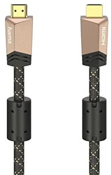 Hama | Cable HDMI 4K con Ethernet (1.5m, Macho a Macho, Negro, Cat 5e)