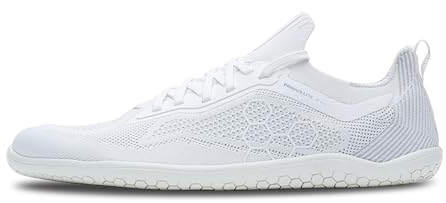 VIVOBAREFOOT Primus Lite Knit Mens | Barefoot Trainers | Ultra-Lightweight Shoe | Build Strength, Balance & Mobility | Wide Fit Grounding Shoes Bright White