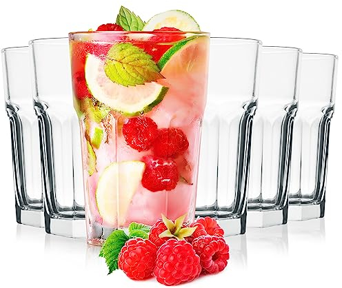 Konzept 11 - Hochwertige Gläser (6-teiliges Set, 270ml), Trinkgläser, Wassergläser– Perfekt für Latte Macchiato, Wasser, Saft