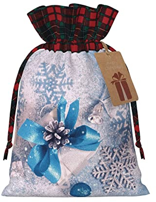 Merry Christmas Geschenkbox Weihnachten Stoff-Geschenktüten für Partygeschenke, Geschenktüten