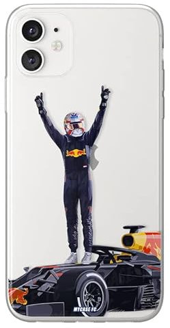 MYCASEFC Verstappen F1 Formula 1 Max Silicone Case for iPhone 12 Mini - F1 Formula 1 Case for Smartphone Printed in France