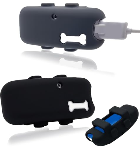 Silikonhülle Kompatibel für Traktive GPS Dog Tracker, wasserdichte Gummi Zubehör Cover Finder, Robuste dauerhafte sichere Haustier Tracker Halter für Halsband (2pack)
