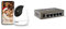 Tenda CP3 Überwachungskamera Innen, 1080p WLAN IP Kamera mit 2-Wege-Audio, 360°/155° drehbar, 12m Nachtsicht, Bewegungsmelder, Alarms & Push-Nachricht mit TEG1005D 5 Port Gigabit Switch