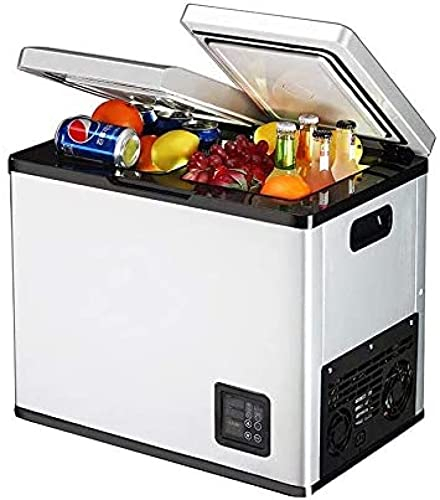 KRASS 28L Car Refrigerator DC12-24V/AC220V Mini Cooler Boxes Fridge Compressor For Driving Travel Picnic Refrigeration -20~20 Degrees,38 L,52 * 35 * 54.8cm,Collector88