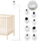 Derebir Baby Monitor Floor Stand Holder Flexible Baby Camera Mount Holder Compatible with Philips Avent/GHB/Hellobaby/Blemil/Momcozy/litokam/jeeber/eufy/BOIFUN 6T/Comfyer Baby Camera (68.8 inch)