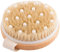 Beavorty Bath Massage Brush Bathroom Bath Brush Comfortable Wood Bath Brush Strong Cleaning Power Gentle Exfoliating Scrub