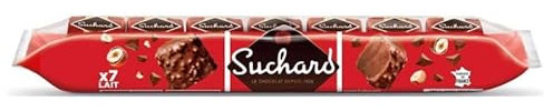 Rocher Lait SUCHARD - Chocolat au lait intense et noisettes croquantes - 245g pour partager et offrir un moment gourmand. - Le Lot De 3