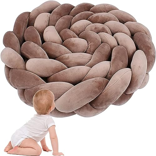 Bettschlange Geflochten, Bettschlange für Allergiker, Kantenschutz 100% Baumwolle Bettkissen Stillkissen Schlange Handmade Seitenschläferkissen Kopfkissen Baumwolle Schlafkissen Kissen ( Color : G , S
