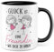 Tasse Freundin, Geschenk Glück ist eine Freundin wie dich zu haben, Kaffeetasse Freundschaft Freundinnen Kollegin, Geschenkidee beste Freundin Kaffee-Becher BFF (Weiß/Schwarz)