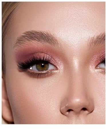 Sonnorel 2 Pack Flüssiger Matter Lidschatten,Matter Flüssiger Lidschatten Kit Creme Lidschatten,Schnell Trocknender Langanhaltender Erstellen Multidimensionaler Augen Makeup(Weiß und Champagner Rosa)
