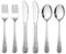 Homikit 6Pcs Kids Cutlery Set, Stainless Steel Children Flatware Sets Include 2X Knives, 2X Forks, 2X Spoons, Hammered Handle Design, Healthy & Non-Toxic, Mirror Polished & Dishwasher Safe