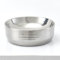 NATURFLAIR Badkeramik FCH5383 Lavabo à poser, rond, 350 x 120 mm, fait à la main, en céramique, argenté…